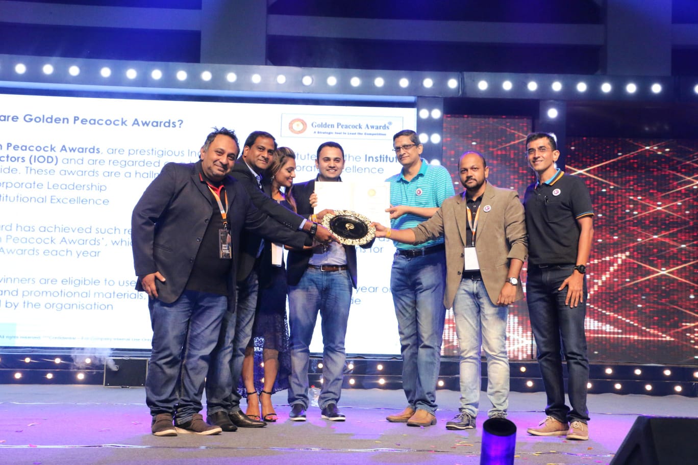 Golden Peacock Award ceremony